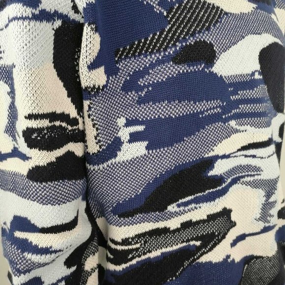 New Authentic Louis Vuitton Camo Pique Jacquard Crewneck Sweater - Picture 2 of 12